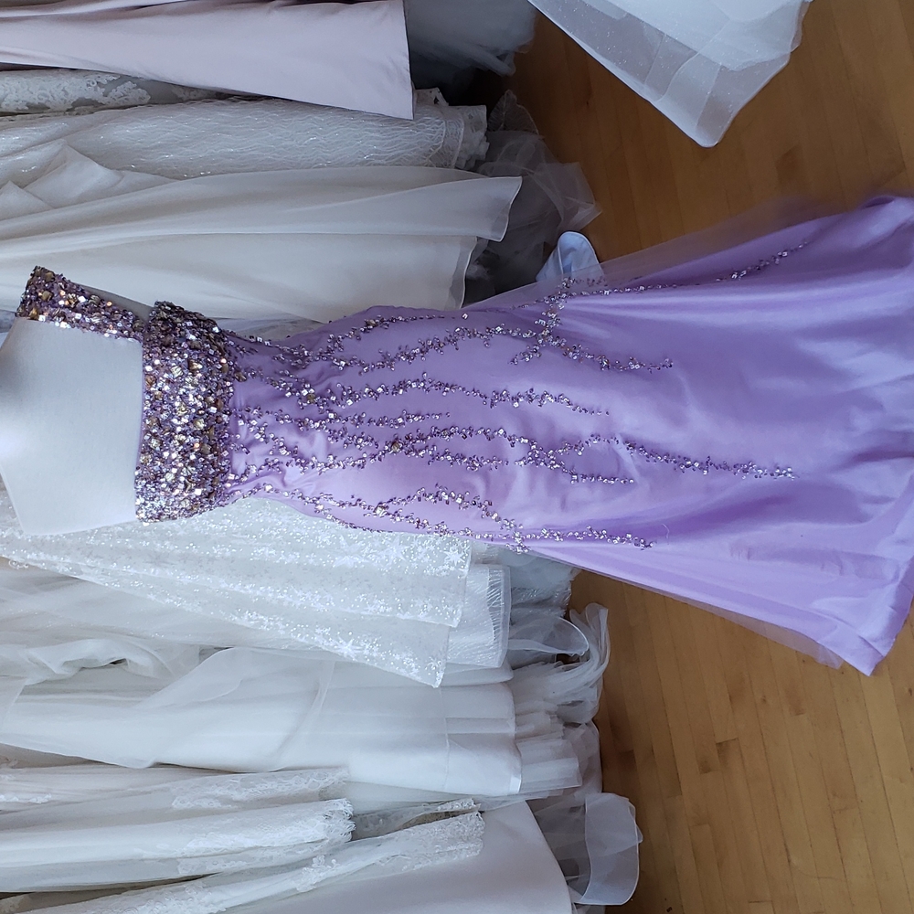 Sparkly purple vintage dress